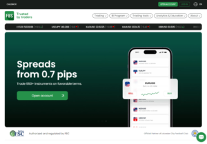 spreads from 0.7 pips