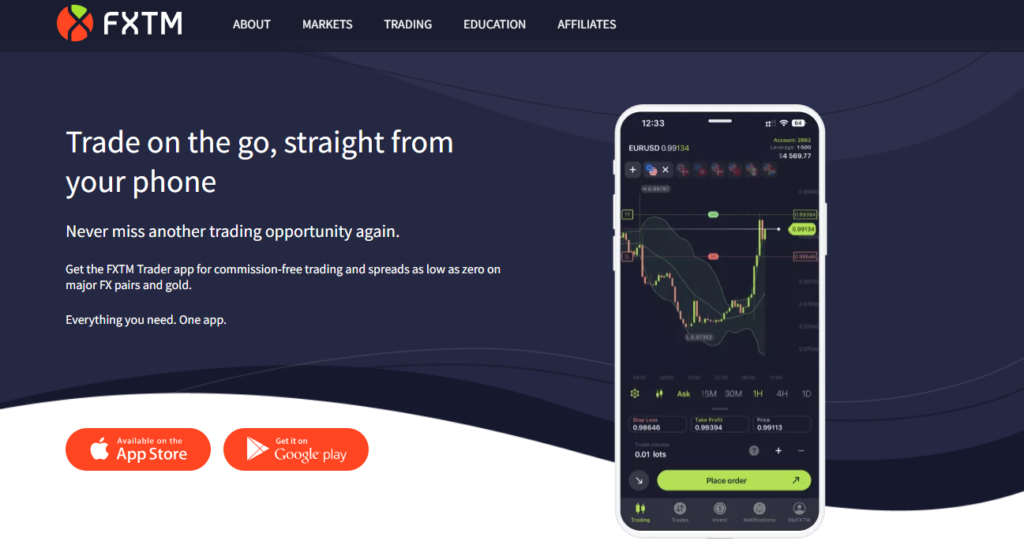 trade on the go