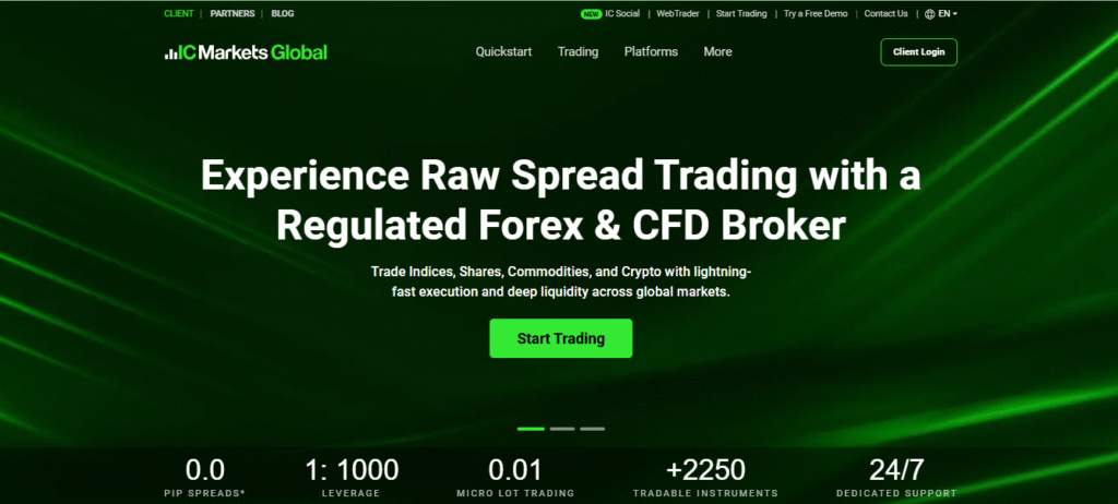 Experience Raw Spread Trading