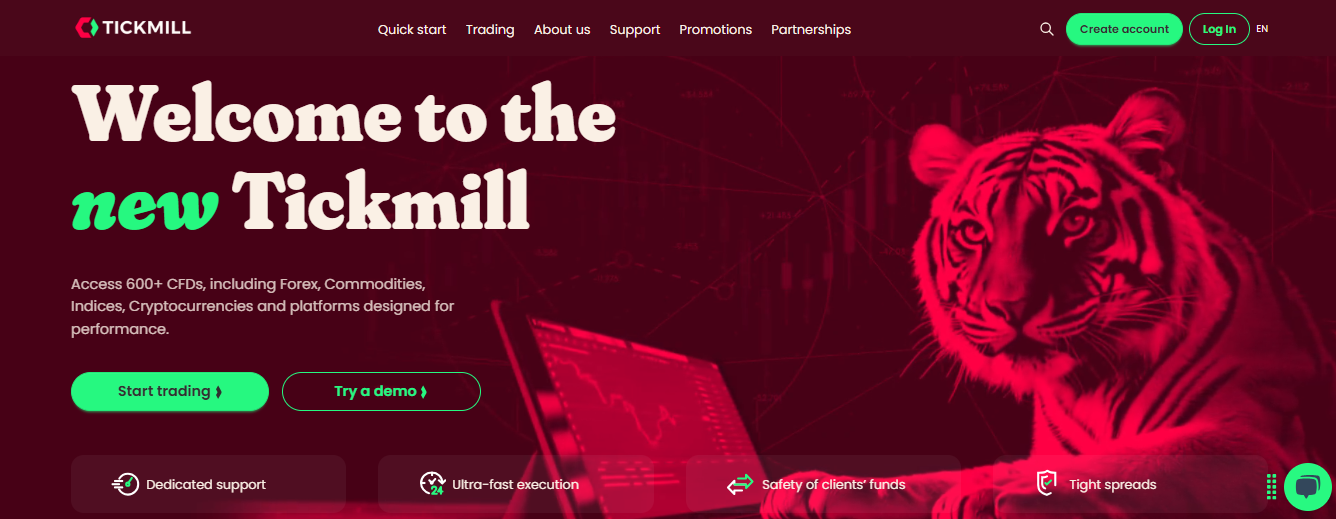 Welcome to the new Tickmill